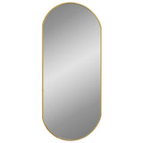 Vidaxl Wall Mirror 80x35 cm owalny złoty kolor