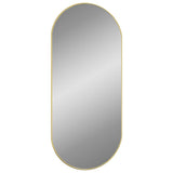 Miroir mural vidaxl 100x45 cm de couleur or ovale