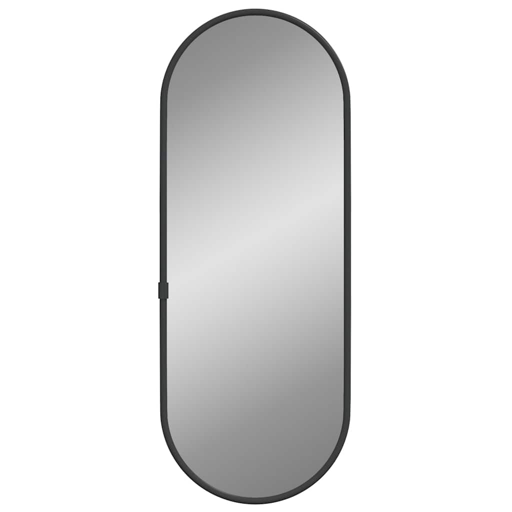 Vidaxx miroir mural 40x15 cm ovale noir