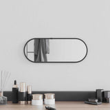 Vidaxx miroir mural 40x15 cm ovale noir