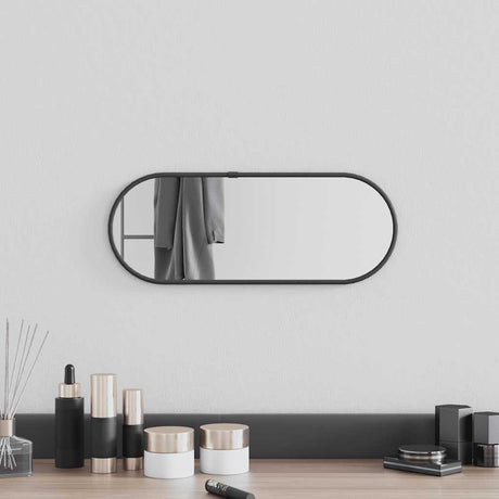 Vidaxx miroir mural 40x15 cm ovale noir