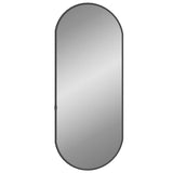 Miroir mural vidaxl 60x25 cm noir ovale