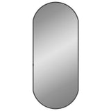 Vidaxl Mirror de pared 70x30 cm negro ovalado