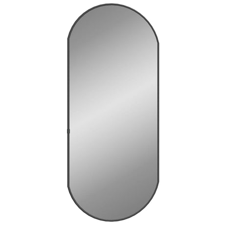 Miroir mural vidaxl 70x30 cm noir ovale