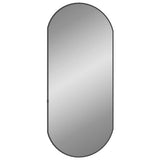 Miroir mural vidaxl 80x35 cm noir ovale