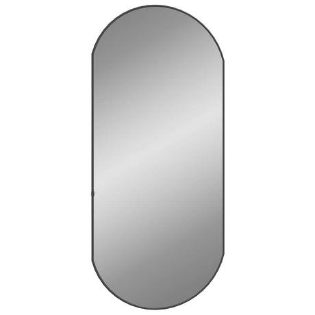 Miroir mural vidaxl 90x40 cm noir ovale