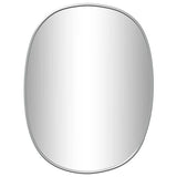 Miroir mural vidaxl 30x25 cm de couleur argentée