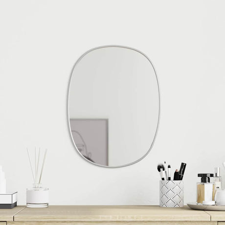 Miroir mural vidaxl 40x30 cm en argent coloré