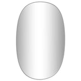 Miroir mural vidaxl 70x45 cm de couleur argentée