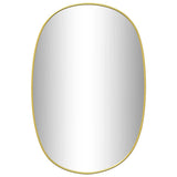 Miroir mural vidaxl 50x35 cm de couleur or