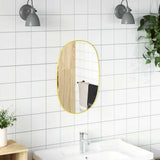 Miroir mural vidaxl 50x35 cm de couleur or