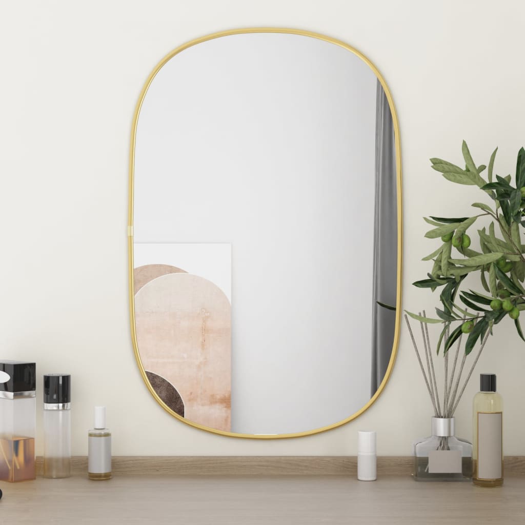 Vidaxl Wall Mirror 60x40 cm zlaté barvy