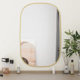 Vidaxl Wall Mirror 70x45 cm zlaté barvy