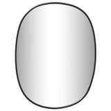 Miroir mural vidaxl 30x25 cm noir