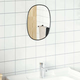 Miroir mural vidaxl 30x25 cm noir