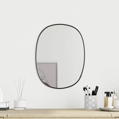 Miroir mural vidaxl 30x25 cm noir