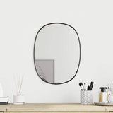 Miroir mural vidaxl 30x25 cm noir