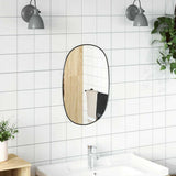 Miroir mural vidaxl 60x40 cm noir