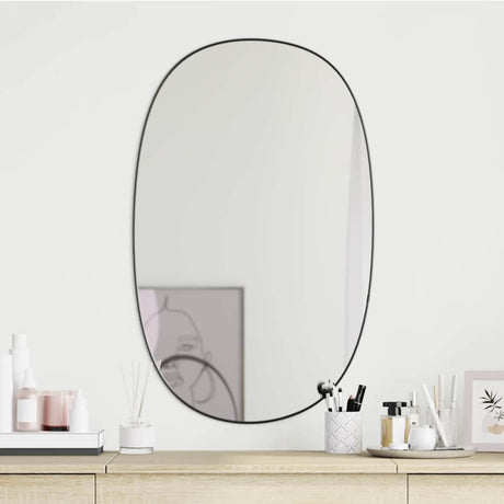 Miroir mural vidaxl 70x45 cm noir