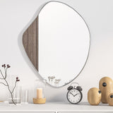 Vidaxl Wall Mirror 60x50 cm srebrne