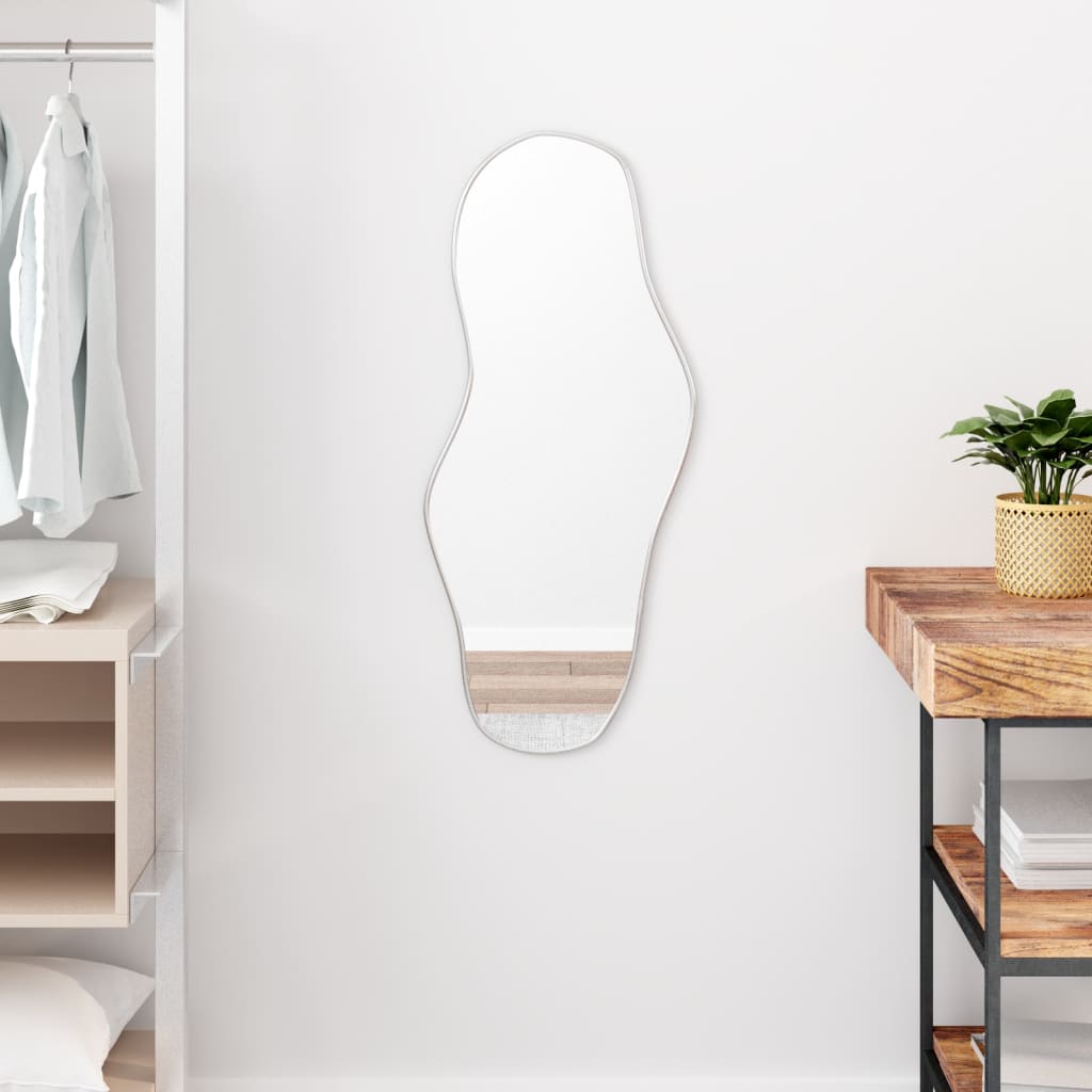 Vidaxl Wall Mirror 80x35 cm srebrny kolor