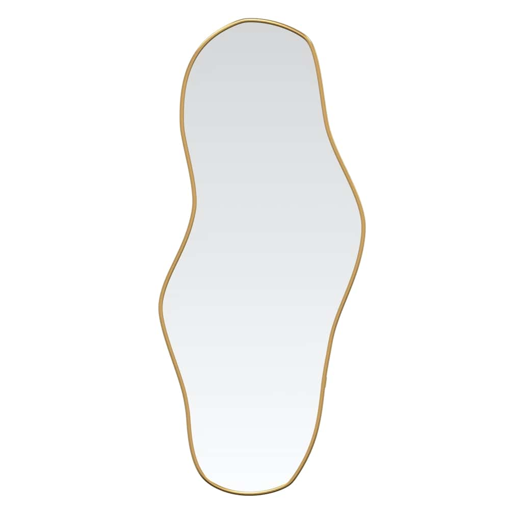 Vidaxl Mirror de pared 70x30 cm de color oro