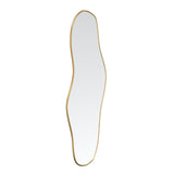 Vidaxl Mirror de pared 70x30 cm de color oro