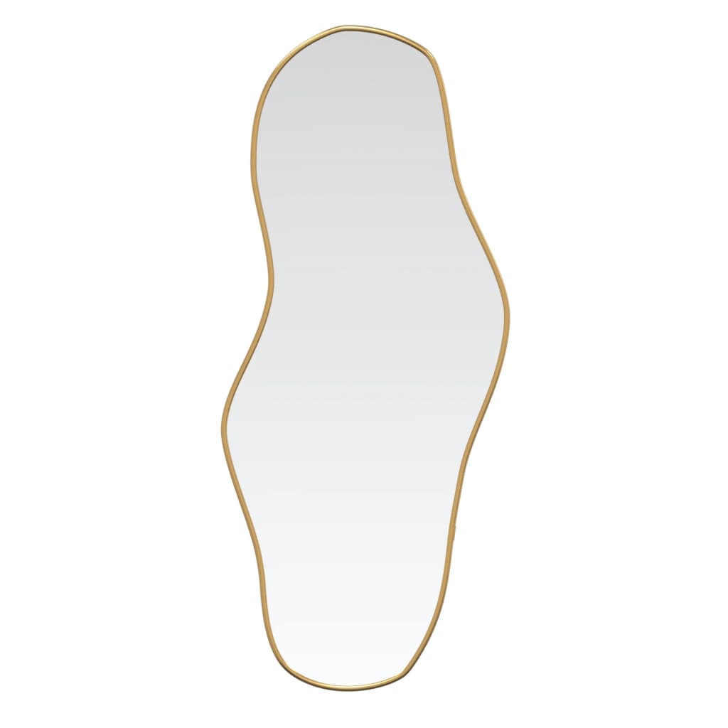 Vidaxl Mirror de pared 100x45 cm de color oro