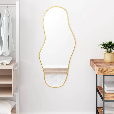 VidaXL Miroir mural 100x45 cm doré