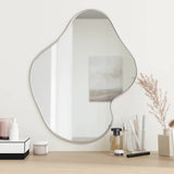 Miroir mural vidaxl 60x50 cm de couleur argentée