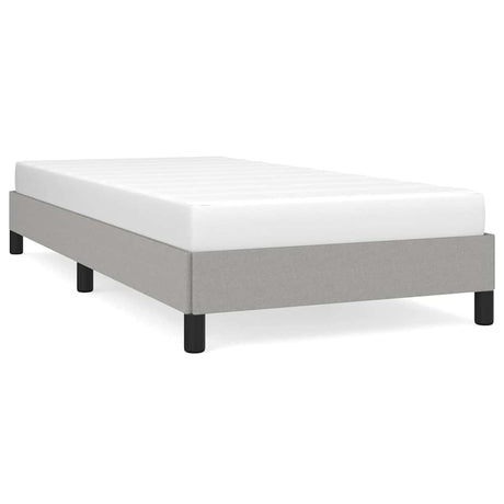 Vidaxl bedframe zonder matras 90x200 cm stof lichtgrijs