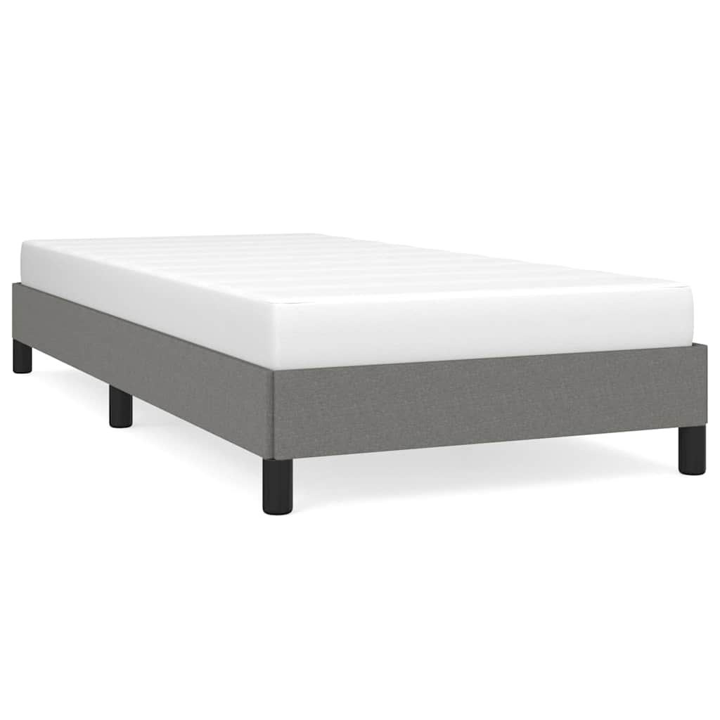 Vidaxl bedframe zonder matras 90x200 cm stof donkergrijs