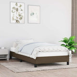 Vidaxl bedframe zonder matras 90x200 cm stof donkerbruin
