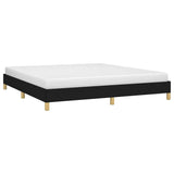 Vidaxl bedframe zonder matras stof zwart 180x200 cm
