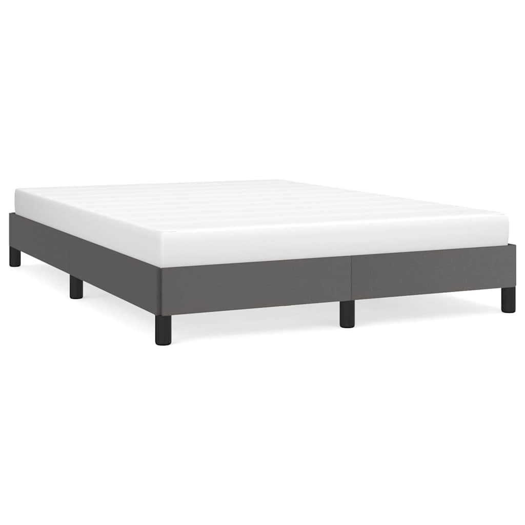 Vidaxl bedframe kunstleer grijs 140x200 cm