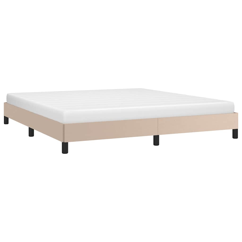 Vidaxl bedframe kunstleer cappuccinokleurig 180x200 cm