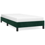 Vidaxl bedframe zonder matras 90x190 cm fluweel donkergroen