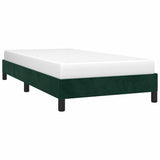 Vidaxl bedframe zonder matras 100x200 cm fluweel donkergroen