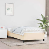 Vidaxl bedframe zonder matras 90x190 cm stof crèmekleurig