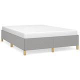 Vidaxl bedframe zonder matras stof lichtgrijs 140x190 cm