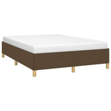 Vidaxl bedframe zonder matras stof donkerbruin 140x200 cm