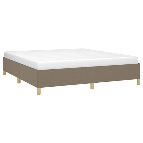 Vidaxl bedframe zonder matras stof taupe 180x200 cm