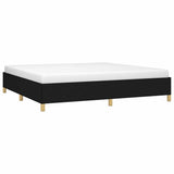 Vidaxl bedframe zonder matras stof zwart 200x200 cm