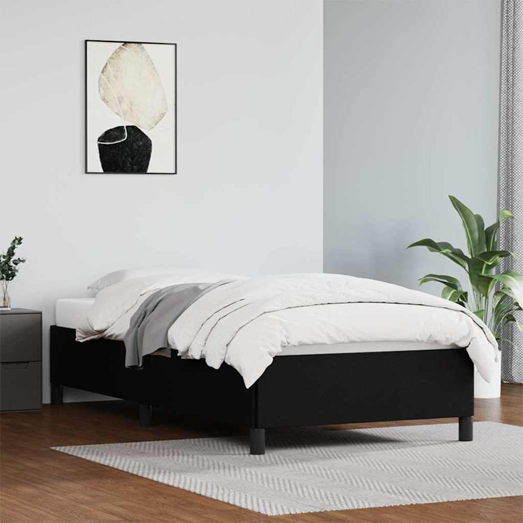 Vidaxl bedframe kunstleer zwart 80x200 cm