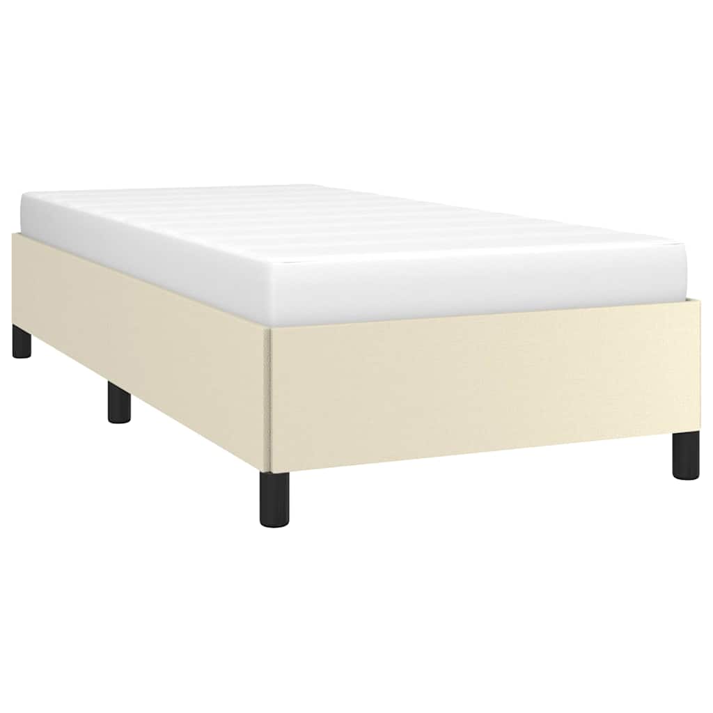 Vidaxl bedframe kunstleer crèmekleurig 80x200 cm