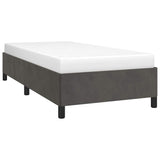 Vidaxl bedframe zonder matras 90x190 cm fluweel donkergrijs