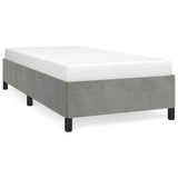 Vidaxl bedframe zonder matras 100x200 cm fluweel lichtgrijs