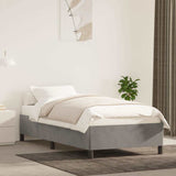 Vidaxl bedframe zonder matras 100x200 cm fluweel lichtgrijs
