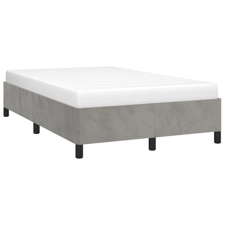 Vidaxl bedframe zonder matras 120x200 cm fluweel lichtgrijs
