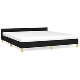 Vidaxl bedframe zonder matras stof zwart 160x200 cm